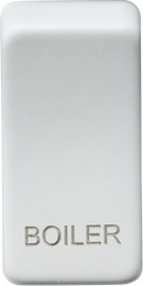Knightsbridge MLA GDBOILMW Switch cover "marked BOILER" - matt white
