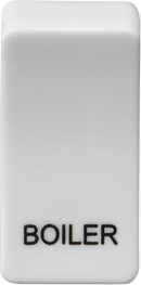 Knightsbridge MLA GDBOILU Switch cover "marked BOILER" - white