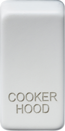 Knightsbridge MLA GDCOOKMW Switch cover "marked COOKER HOOD" - matt white