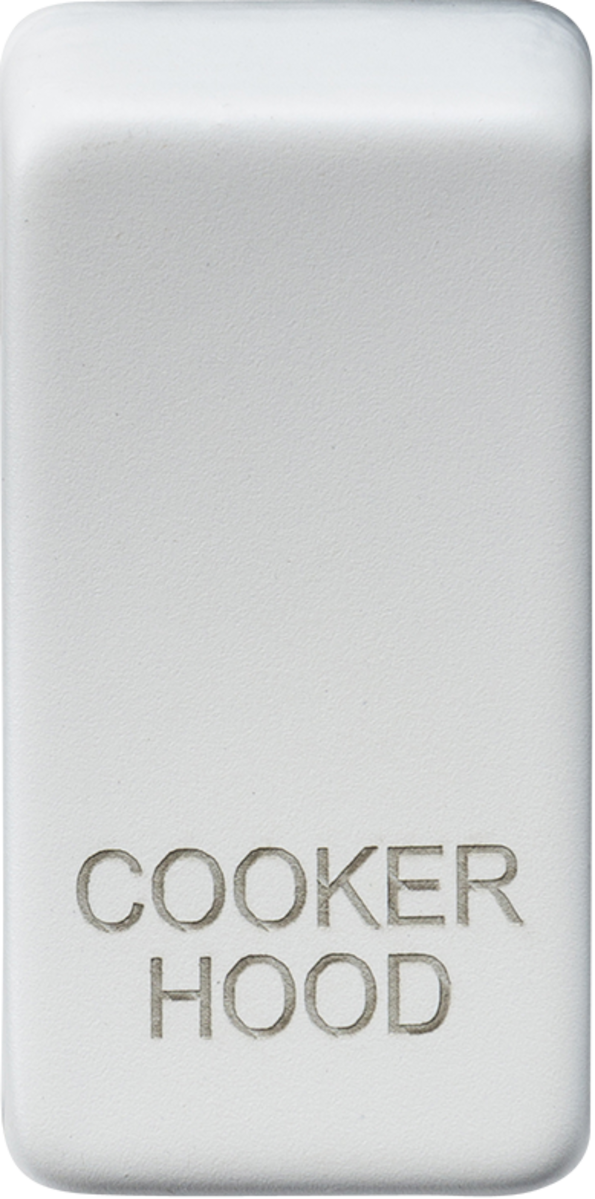 Knightsbridge MLA GDCOOKMW Switch cover "marked COOKER HOOD" - matt white