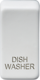 Knightsbridge MLA GDDISHMW Switch cover "marked DISHWASHER" - matt white