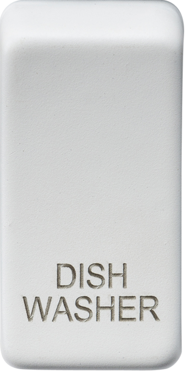 Knightsbridge MLA GDDISHMW Switch cover "marked DISHWASHER" - matt white