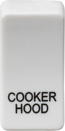 Knightsbridge MLA GDCOOKU Switch cover "marked COOKER HOOD" - white