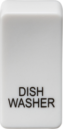 Knightsbridge MLA GDDISHU Switch cover "marked DISHWASHER" - white