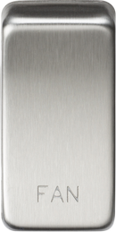 Knightsbridge MLA GDFANBC Switch cover "marked FAN" - brushed chrome