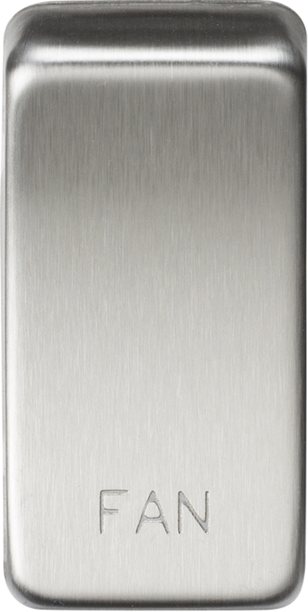 Knightsbridge MLA GDFANBC Switch cover "marked FAN" - brushed chrome