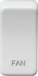 Knightsbridge MLA GDFANMW Switch cover "marked FAN" - matt white