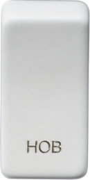Knightsbridge MLA GDHOBMW Switch cover "marked HOB" - matt white