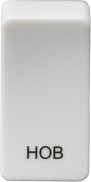 Knightsbridge MLA GDHOBU Switch cover "marked HOB" - white
