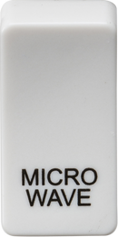 Knightsbridge MLA GDMICROU Switch cover "marked MICROWAVE" - white