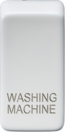 Knightsbridge MLA GDWASHMW Switch cover "marked WASHING MACHINE" - matt white