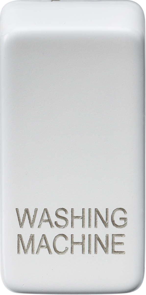 Knightsbridge MLA GDWASHMW Switch cover "marked WASHING MACHINE" - matt white