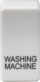 Knightsbridge MLA GDWASHU Switch cover "marked WASHING MACHINE" - white