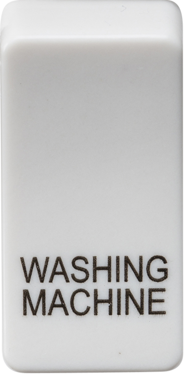 Knightsbridge MLA GDWASHU Switch cover "marked WASHING MACHINE" - white