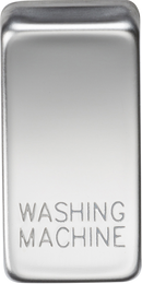 Knightsbridge MLA GDWASHPC Switch cover "marked WASHING MACHINE" - polished chrome