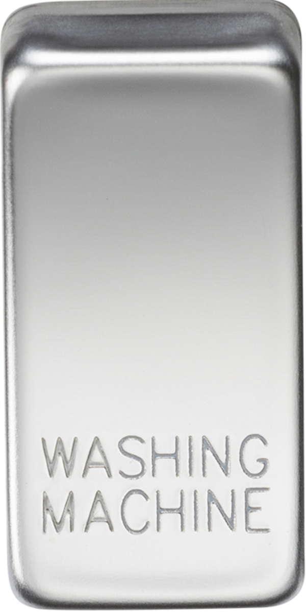 Knightsbridge MLA GDWASHPC Switch cover "marked WASHING MACHINE" - polished chrome