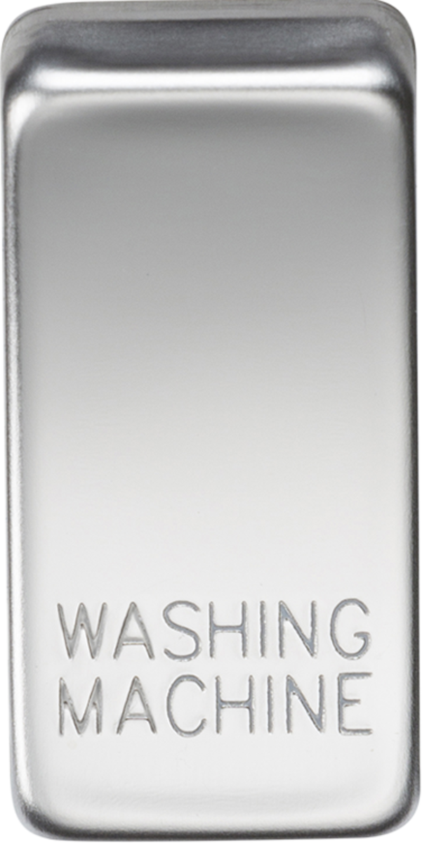 Knightsbridge MLA GDWASHPC Switch cover "marked WASHING MACHINE" - polished chrome