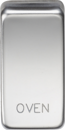 Knightsbridge MLA GDOVENPC Switch cover "marked OVEN" - polished chrome