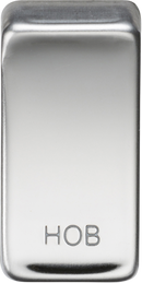 Knightsbridge MLA GDHOBPC Switch cover "marked HOB" - polished chrome