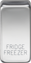 Knightsbridge MLA GDFRIDPC Switch cover "marked FRIDGE/FREEZER" - polished chrome