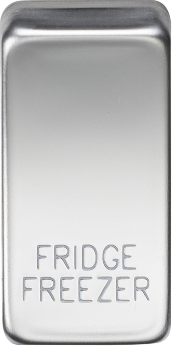 Knightsbridge MLA GDFRIDPC Switch cover "marked FRIDGE/FREEZER" - polished chrome