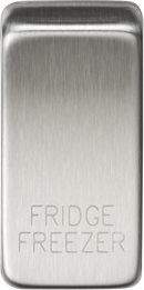 Knightsbridge MLA GDFRIDBC Switch cover "marked FRIDGE/FREEZER" - brushed chrome