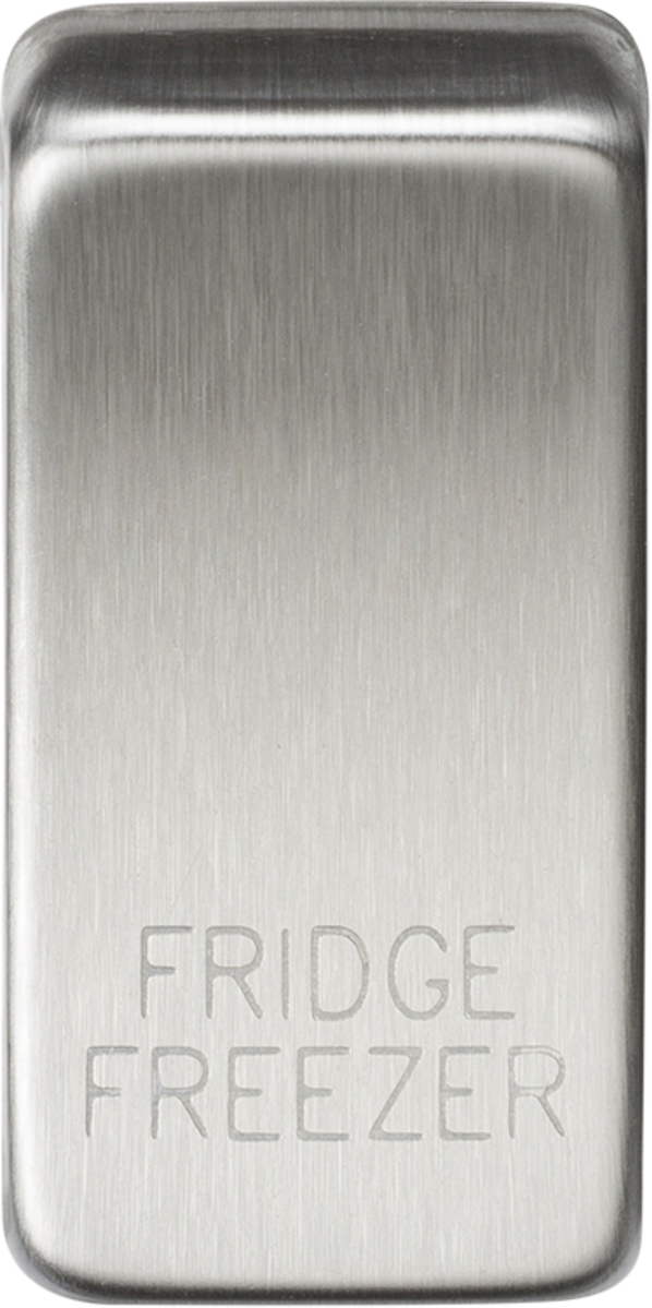 Knightsbridge MLA GDFRIDBC Switch cover "marked FRIDGE/FREEZER" - brushed chrome