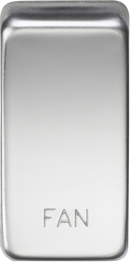 Knightsbridge MLA GDFANPC Switch cover "marked FAN" - polished chrome
