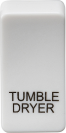Knightsbridge MLA GDDRYU Switch cover "marked TUMBLE DRYER" - white