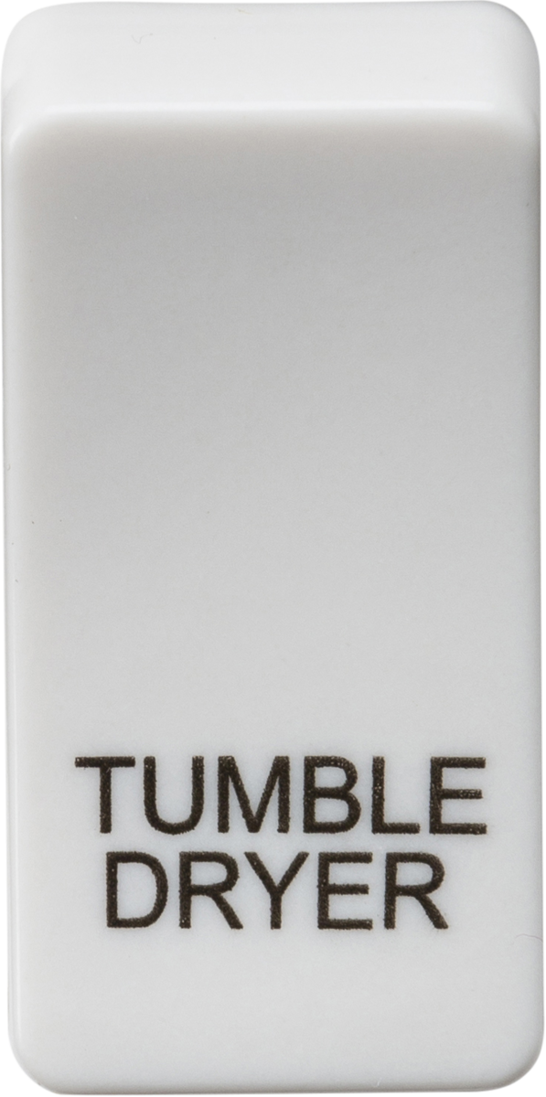 Knightsbridge MLA GDDRYU Switch cover "marked TUMBLE DRYER" - white