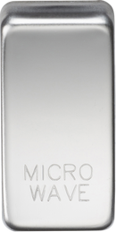 Knightsbridge MLA GDMICROPC Switch cover "marked MICROWAVE" - polished chrome