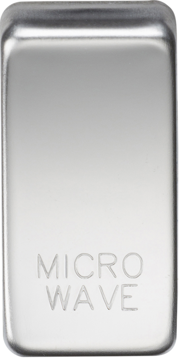 Knightsbridge MLA GDMICROPC Switch cover "marked MICROWAVE" - polished chrome