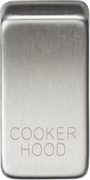 Knightsbridge MLA GDCOOKBC Switch cover "marked COOKER HOOD" - brushed chrome