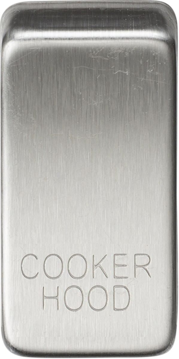 Knightsbridge MLA GDCOOKBC Switch cover "marked COOKER HOOD" - brushed chrome