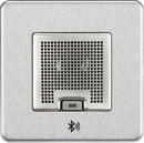 Knightsbridge MLA SFBLUEBC Screwless 3W RMS Bluetooth Speaker Outlet - Brushed Chrome