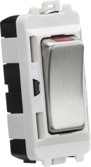Knightsbridge MLA GDM003BC 20AX DP module with LED indicator - brushed chrome
