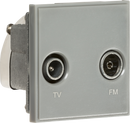 Knightsbridge MLA NETDITVGY Diplexed TV /FM DAB Outlet Module 50 x 50mm - Grey