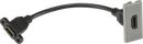 Knightsbridge MLA NETHDMIGY HDMI outlet module 25 x 50mm - Grey