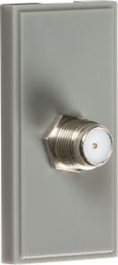 Knightsbridge MLA NETSATGY SAT TV Outlet Module 25 x 50mm - Grey