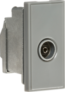 Knightsbridge MLA NETTVSGY Screened TV Outlet 25 x 50mm - Grey