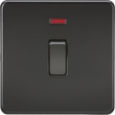 Knightsbridge MLA SF8341NMBB Screwless 20A 1G DP Switch with Neon - Matt Black