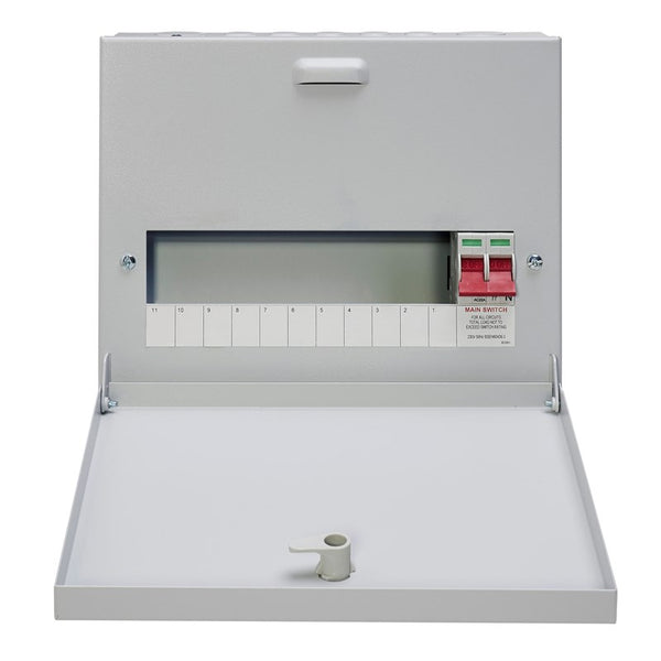 Crabtree 18SN11L 11-Way 125A Surface 1P+N Distribution Board c-w Switch Disconnector