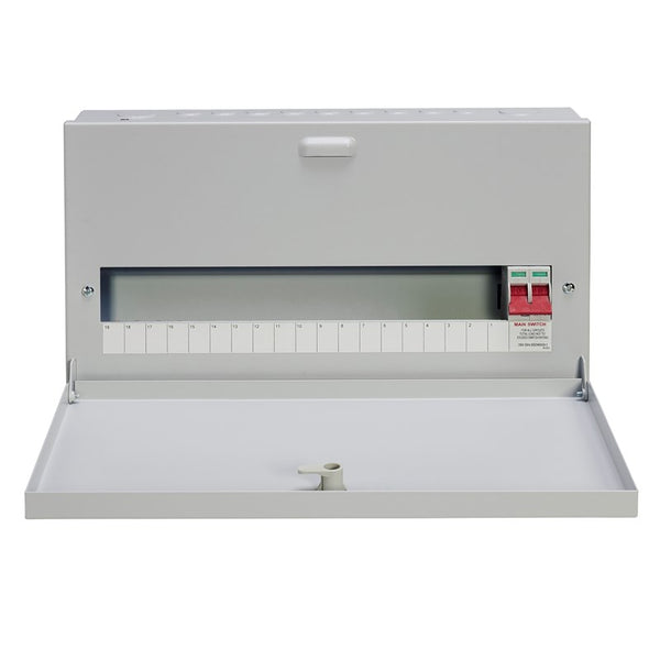 Crabtree 18SN19L 19-Way 125A Surface 1P+N Distribution Board c-w Switch Disconnector