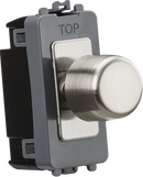 Knightsbridge MLA GDM022BC 6A 1G 2-way Dummy Dimmer Module - Brushed Chrome