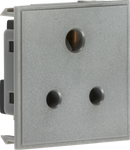 Knightsbridge MLA NET5AGY 5A unswitched round socket module 50 x 50mm - grey