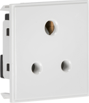 Knightsbridge MLA NET5AWH 5A unswitched round socket module 50 x 50mm - white