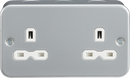 Knightsbridge MLA MR9000U Metal Clad 13A 2G Unswitched Socket