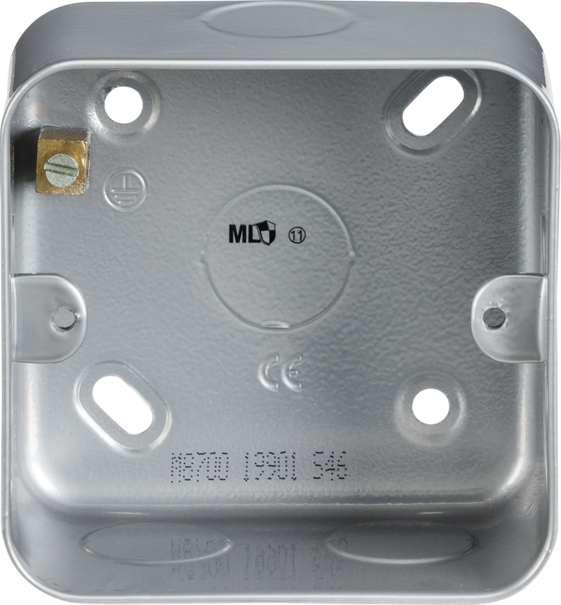 Knightsbridge MLA M8700 Metal Clad 1G Back Box