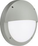 Knightsbridge MLA SHE2GP 230V IP65 18W LED Eyelid Bulkhead CCT with Daylight Sensor Grey
