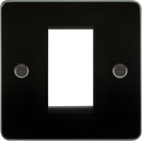 Knightsbridge MLA FP1GGM Flat Plate 1G Modular Faceplate - Gunmetal